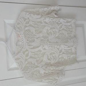 White lace top